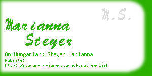 marianna steyer business card